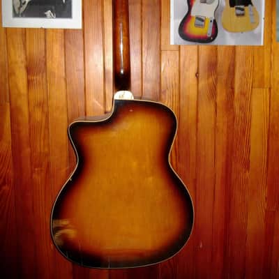 Di Mauro Gipsy/Manouche Jazz with magnetique pickup 1950-60s - Sunburst image 9
