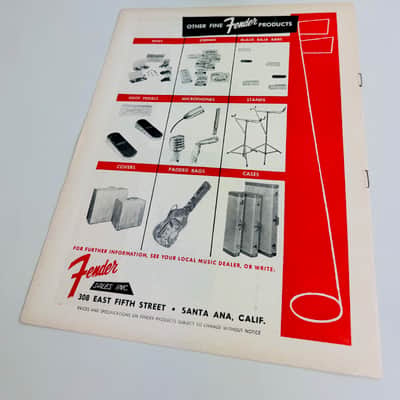 Fender Vintage Catalog 1956 image 2