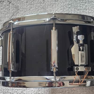 Pearl Custom Classic 6.5x14" One-Piece Solid Maple Snare Drum with Chrome Hardware 1990s - Piano Black Lacquer image 6