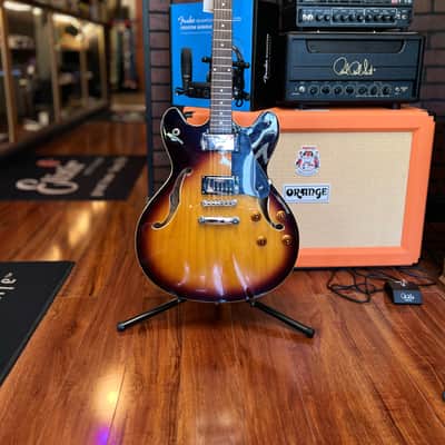 Johnson JS-500 ES335 style Tobacco Sunburst image 2