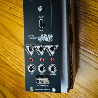 Moffenzeef Modular DITDIT Eurorack Text to Morse Code Trigger Rhythm Module with Mini Keypad image 1