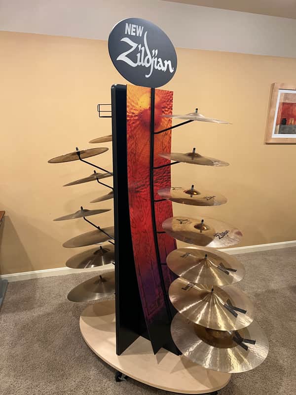 Zildjian Cymbal Store Display Storage Rack Vintage Crash Ride Hi Hat K A image 1