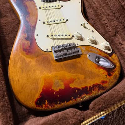 Nacho 2024 Early 60s Strat “Rory” - Aged Sunburst image 9