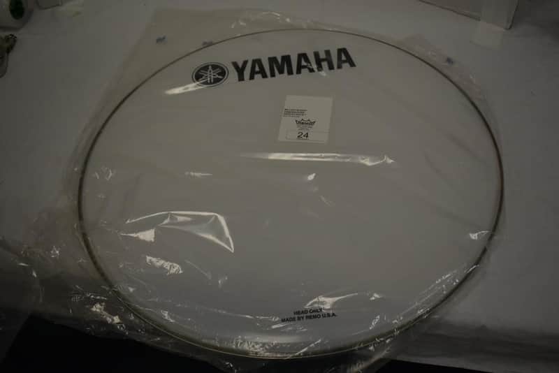 Remo Ambassador Smooth White Bass Drum Head 24" Yamaha Branded (New Open Box) image 1