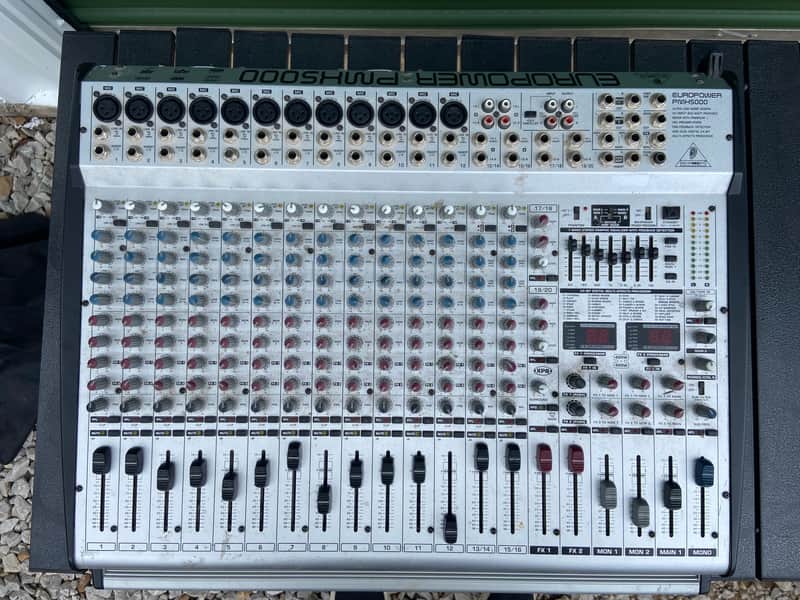 Behringer EUROPOWER PMH5000 Powered Mixer – 20-Channel PA Mixer – 2×400W image 1