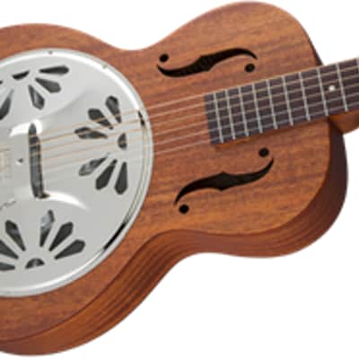 Gretsch G9200 Boxcar Round-Neck, Mahogany Body Resonator Guitar, Natural image 3