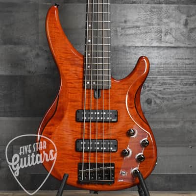 Yamaha TRBX605FM 5-String Bass Guitar - Caramel Brown image 10