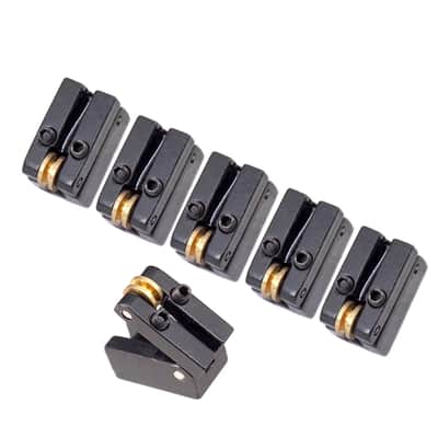 6Pcs Headless Guitar Bridge Tremolo Saddles Set image 2