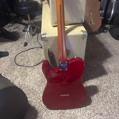 Fender Limited Edition Exotic Collection American Professional Mahogany Telecaster Deluxe Shawbucker 2017 - Crimson Red Transparent image 3