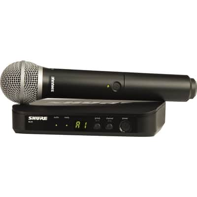 Shure BLX24/PG58 Wireless Handheld Microphone System with PG58 Capsule (J11: 596 to 616 MHz) image 2