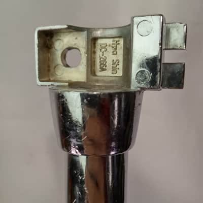 Ludwig Tripod Cymbal Stand Base+Tube Chrome Single-Braced Part Black/White Label image 3