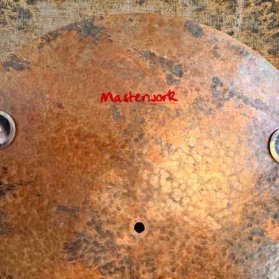 UNIQUE Masterwork 22” TURK Style FLAT RIDE w TAMBOURINE JINGLES Effects Ride 2574 g MINT! Sounds Awesome! image 3