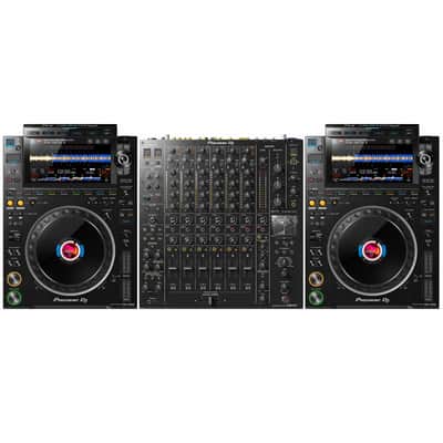 Pioneer CDJ-3000 Flagship Rekordbox Pro Club DJ Multi Players Pair w DJM-V10 Mixer image 1
