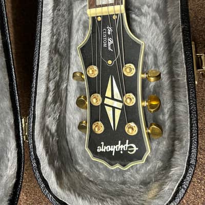 Used Epiphone Les Paul Custom Electric Guitar - Alpine White Vintage 2007 w/ Hard Case image 3
