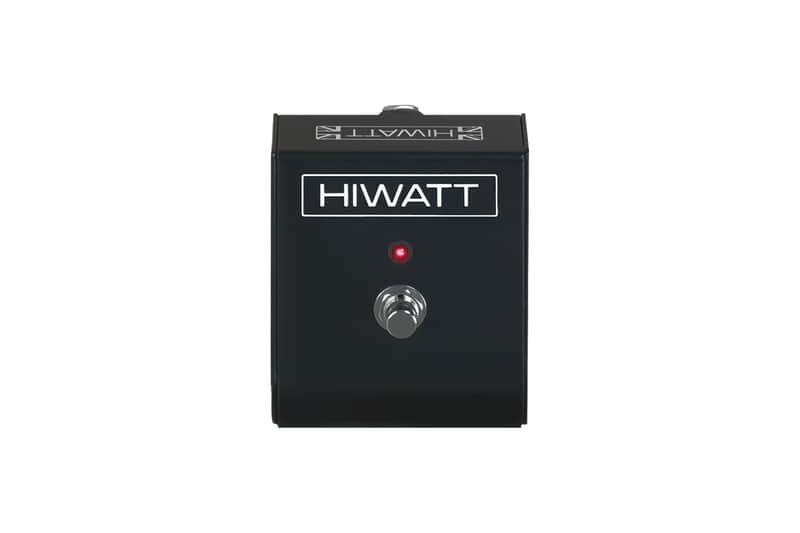 Hiwatt FS101 Single-Button Latching Footswitch, Black Metal Housing, Compact Design image 1