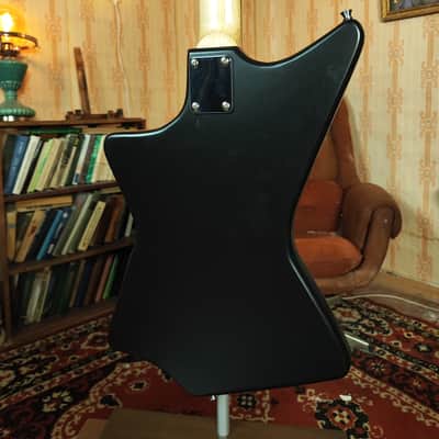 Krunk Ani Style Black Custom Guitar Soviet Era Reissue Rare USSR Retro image 4