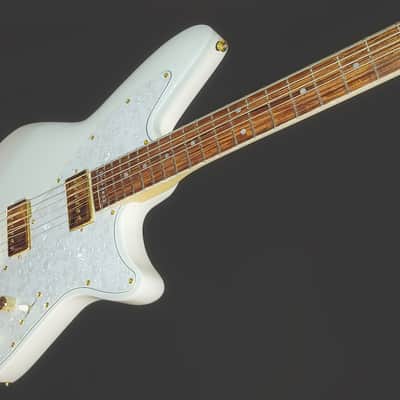 Baritone - Dood Craft Guitars - The Beatrice 628 - #150 - White & Gold image 1