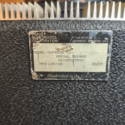 Ampli guitare Peavey Supreme 160 , transistors, 160 Watts. image 9