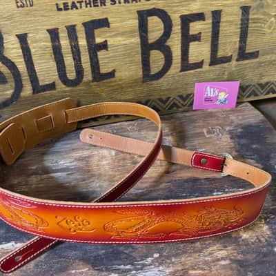 Blue Bell Straps ARTISAN ZOZO 73 Two Tone Aniline Colors “ONE OF KIND “ Custom Shop UNIQUE for Al’s Music Factory Bild 7