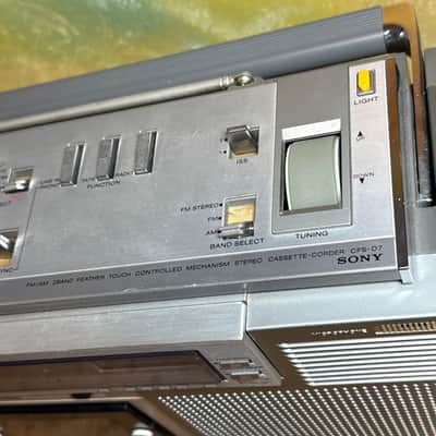 Sony CFS D7 Cassette Tape Player Deck Boombox Portable Radio AM FM Recorder image 9