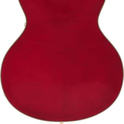 D'Angelico Excel DC Semi-Hollowbody Electric Guitar Trans Cherry Finish image 2