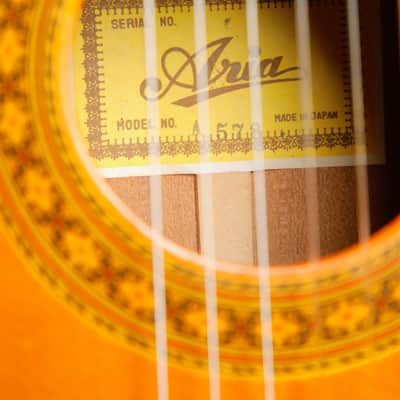 Aria A578 Classical Nylon String Acoustic Guitar Vintage MIJ Pre-Owned image 8