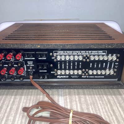 Immagine Dynaco PAT-5 Solid State Preamp, Refurbed, with Rare Wood Case & Orig. Manual - 6
