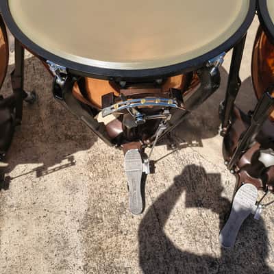 Set of 4 Ludwig Standard Series Polished Copper Timpani with Gauges - 23"/26"/29"/32" image 4