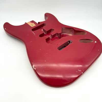 MJT Stratocaster Body Alder Relic Nitro Burgundy mjt6638 image 3