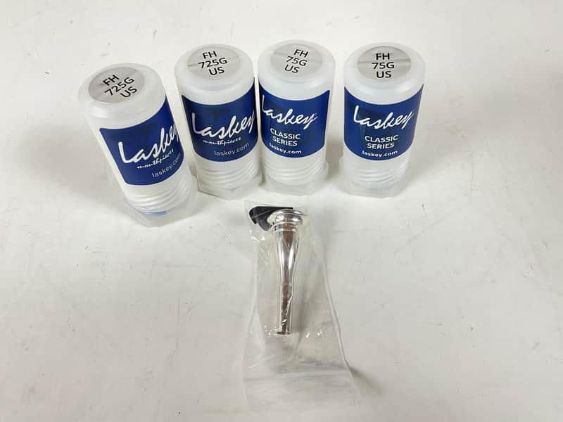 Used French Horn Mouthpiece Lot 2: Laskey 725G x2, 75G x2 [71170] image 1