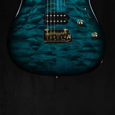 Suhr Standard Thin Burst Limited Edition in Transparent Teal with Indian Rosewood Fingerboard and Suhr 2 Post Tremolo image 1