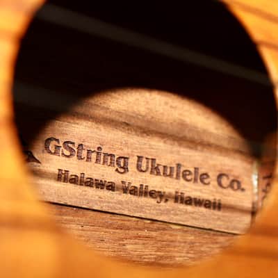 2001 G String Ukulele Co. Koa Longneck Soprano Ukulele W/ Carrying Case image 14