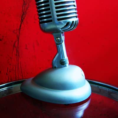 Vintage 1940's Shure 55 / 55S dynamic microphone satin chrome w S-36 desk stand Elvis 55S # 8 image 12