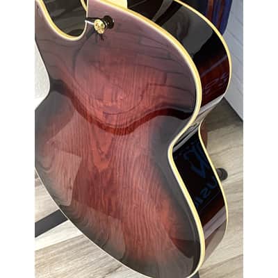 Ibanez AG95QA-DBS Artcore Expressionist Present - Dark Brown Sunburst image 4