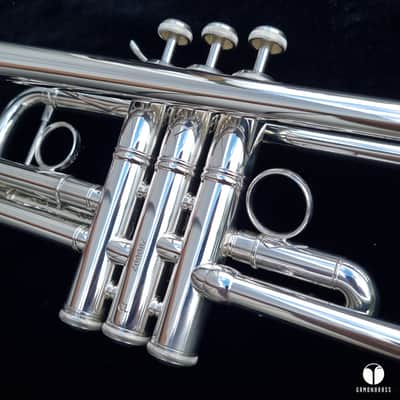 Bach Stradivarius C 180SL- 229 Chicago large lightweight trumpet case mouthpiece gamonbrass image 16