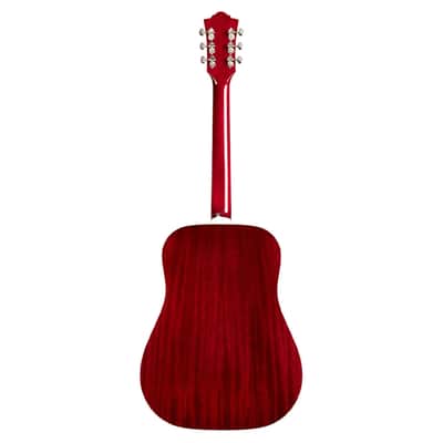 Guild D-140 Dreadnought Acoustic Guitar - Natural Cherry Burst - Open Box image 8