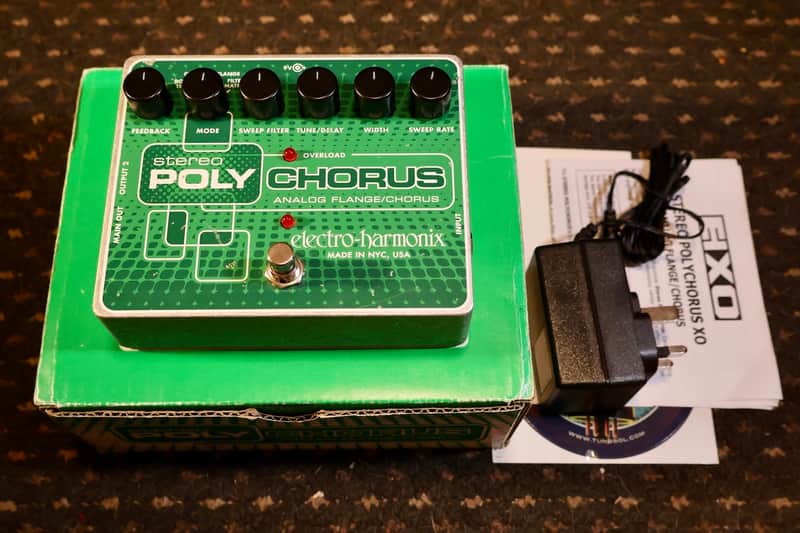Electro-Harmonix Stereo Polychorus Analog / Chorus / Flanger / Slapback Echo 2011 - 2023 - Green image 1