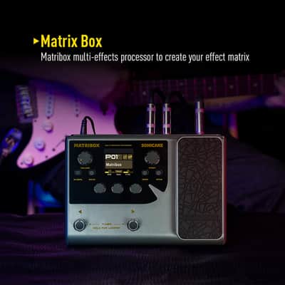 SONICAKE Multi Effects Processor with Expression Pedal Guitar Bass Amp Modeling IR Cabinets Simulation Stereo OTG USB Audio Interface Matribox(U.S. domestic inventory) image 2