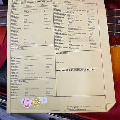 NEW! Fender Artisan Flame Maple Top Precision Bass Relic - Custom Shop - Aged Cherry Sunburst - Absolutely Beautiful - Flamed Roasted Maple Neck - Authorized Dealer - 9.3lbs - G06781 image 18