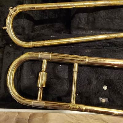 Blessing Scholastic Tenor Trombone, Case & Mouthpiece. Made in USA. Good. image 5
