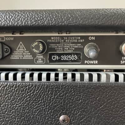 Fender '64 Custom Hand-Wired Princeton Reverb-Amp 12-Watt 1x10" Guitar Combo 2020 - PLUS HEAD CAB AND EXTRA FOOT SWITCH image 11