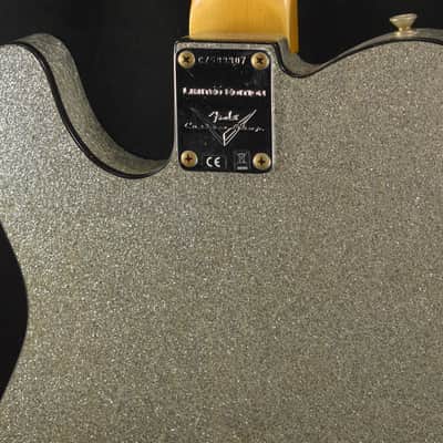 Mint Fender Limited Edition CuNiFe Telecaster Custom Journeyman Relic Aged Silver Sparkle 3A Rosewood Fingerboard image 9
