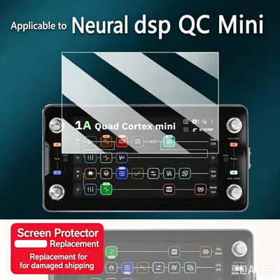 Tonevo 2Pcs Tempered Glass Screen Protector Film for Neural DSP QC/ Quad Cortex Mini,price include the import duty for US buyer