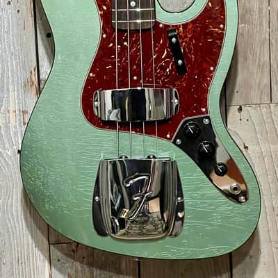 NEW Fender Custom Shop Limited Edition '60s Jazz Bass Deluxe Closet Classic - Aged Sage Green Metallic, Pro Set Up Included! Ships Fast and Free! image 4