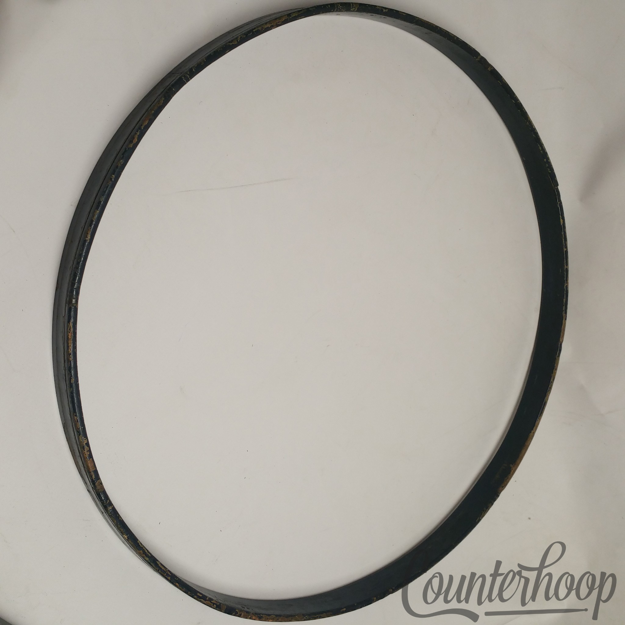 Ludwig & Ludwig 26" Bass Drum Hoop/Rim Vintage 20s 1Ply Maple Gold Sparkle/Blue — main photograph