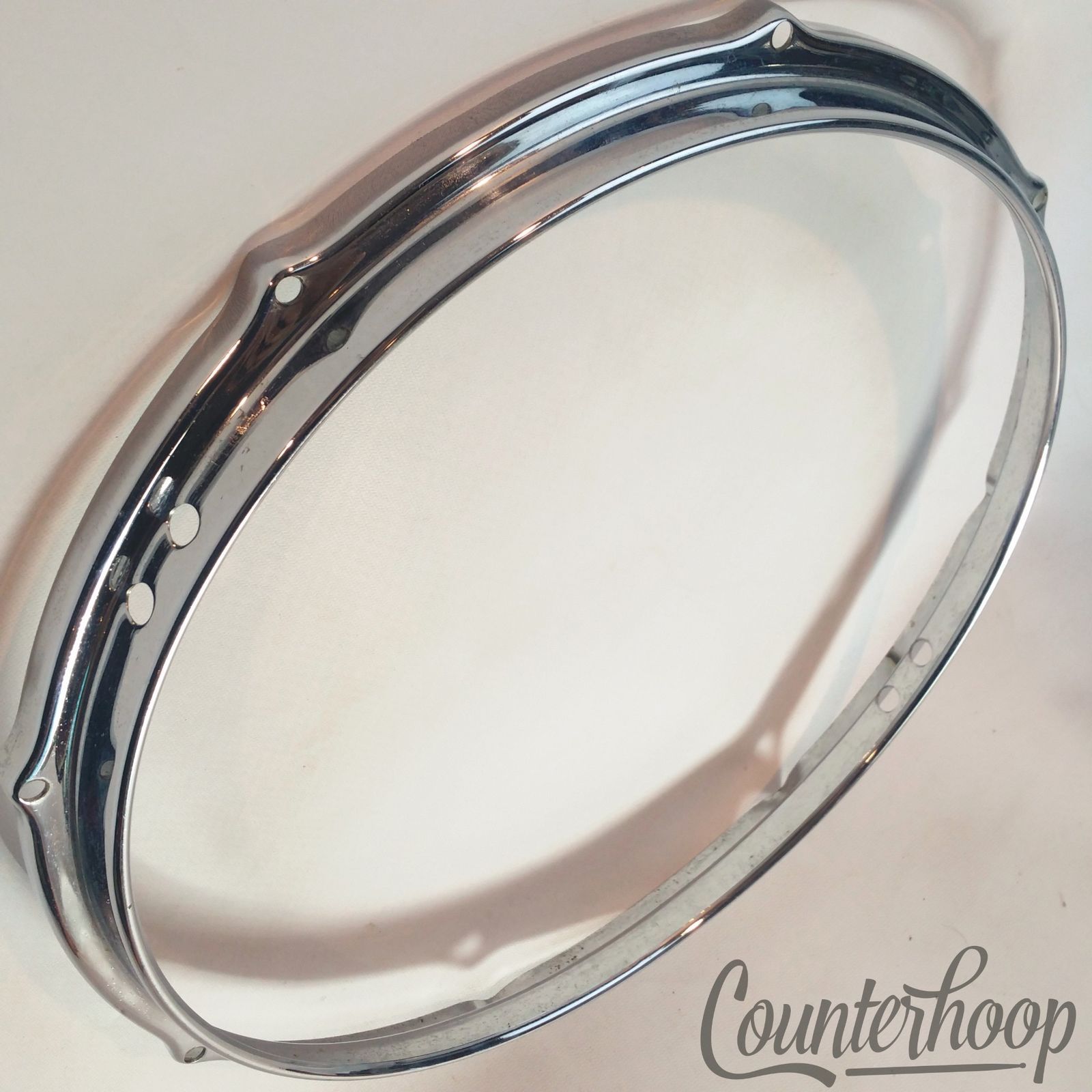 Sonor 14" Snare Drum Resonant Rim/Hoop 8-Lug Chrome Teardrop Stick-Saver 60s* — main photograph