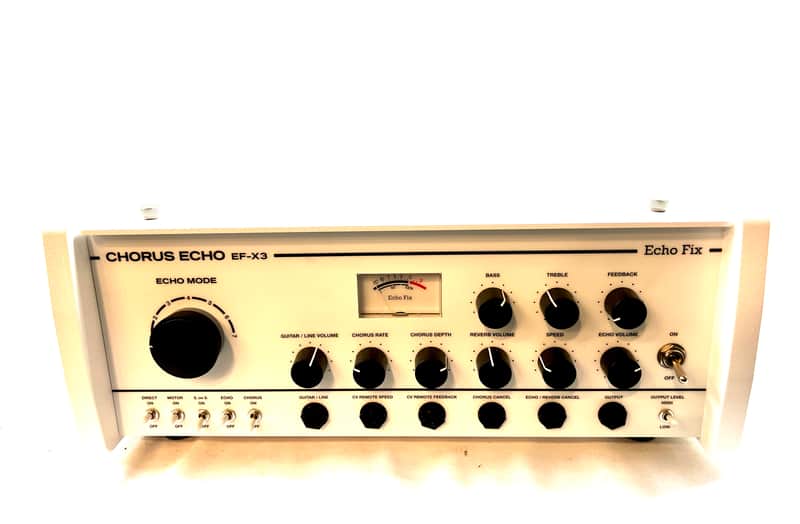 Echo Fix EF-X3 Desktop Tape Echo with BBD Chorus/Reverb - White on White New - White image 1