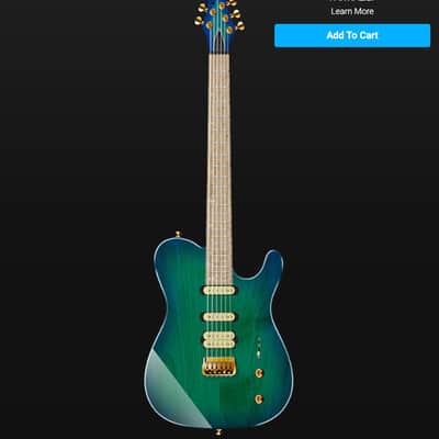 Kiesel Solo HSS - Alder/Maple/Birdseye - Aqua Burst image 17