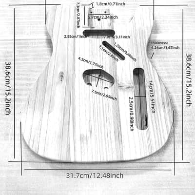 AXNOVIN Electric Guitar Body, Guitar Body for DIY Tele image 3