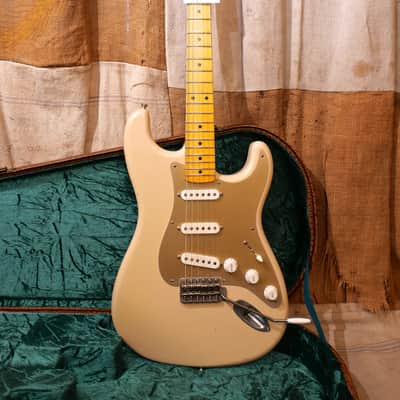Nash S-57 Stratocaster 2021 Desert Sand w/ Gold Anodized Guard image 1